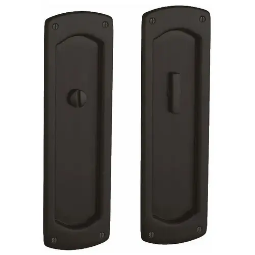 Palo Alto Privacy Set 2-1/2" Backset Sliding Door Lock Oil Rubbed Bronze Finish