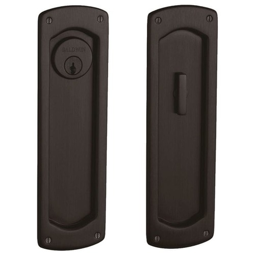 Palo Alto Keyed Entry Sliding Door Lock Venetian Bronze Finish