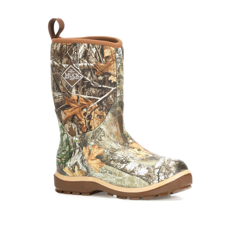 Kid's Element Tall Boots - Tan/RealTree - Size 3 Pair