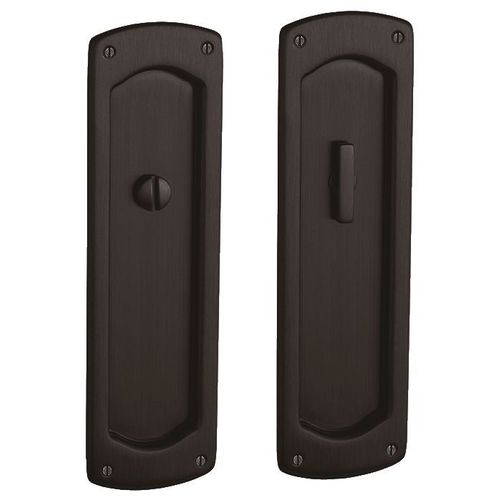 Palo Alto Privacy Set 2-1/2" Backset Sliding Door Lock Venetian Bronze Finish