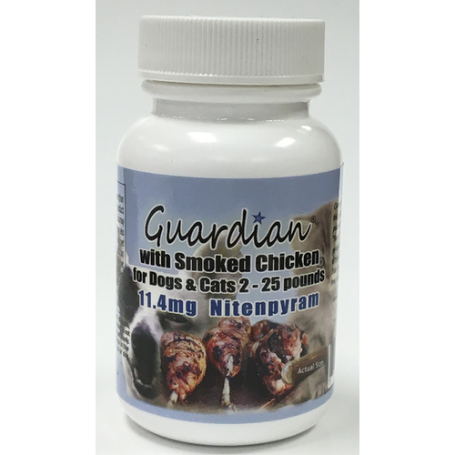 Guardian Pets Inc 13842579 GUARDIAN FLEA CONTROL WITH 11.4MG NITENPYRAM FOR DOG AND CATS 2 TO 25 LBS - 50 COUNT