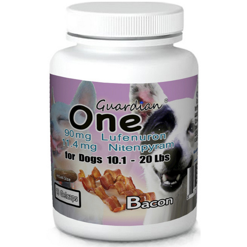 Guardian One Combo Flea Control with 90 mg of Lufenuron and 11.4 mg of Nitenpyram For Dogs 10 to 20 lbs - 13 Count