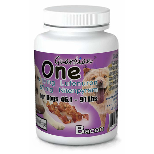 Guardian Pets Inc 13842581 Guardian One Combo Flea Control with 410 mg of Lufenuron and 57 mg of Nitenpyram For Dogs 46 to 91 lbs - 13 Count