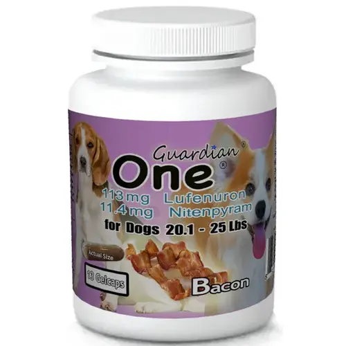 Guardian One Combo Flea Control with 113 mg of Lufenuron and 11.4 mg of Nitenpyram For Dogs 20.1 to 25 lbs - 13 Count