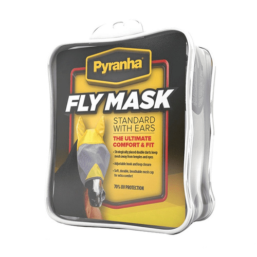 PYRANHA FLY MASK W/EARS FOR WARMBLOODS 30"