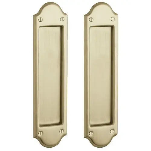 Boulder Full Dummy Sliding Door Lock Vintage Brass Finish