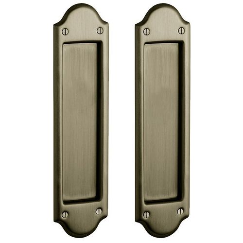 Boulder Passage Set 2-1/2" Backset Sliding Door Lock Antique Brass Finish