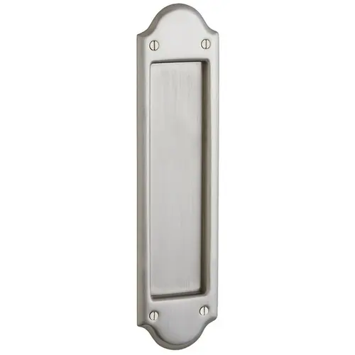 Boulder Half Pair Passage Sliding Door Lock Lifetime Satin Nickel Finish