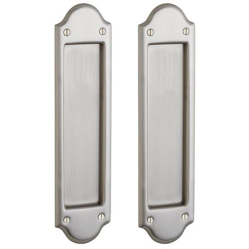 Boulder Passage Set 2-1/2" Backset Sliding Door Lock Lifetime Satin Nickel Finish