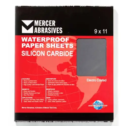 Mercer Tool Corp 220100C Norton 100C Wet/Dry SandPaper