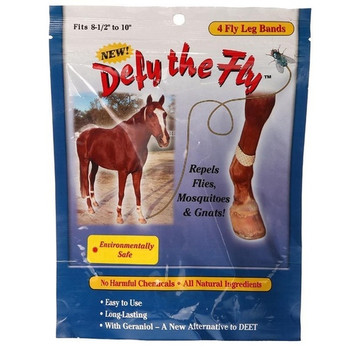 R&R PRODUCTS, INC. HFLB10002 Defy the Fly Horse Leg Bands - Set of 4