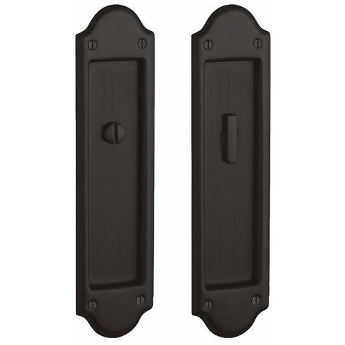 Boulder Privacy Set 2-1/2" Backset Sliding Door Lock Oil Rubbed Bronze Finish