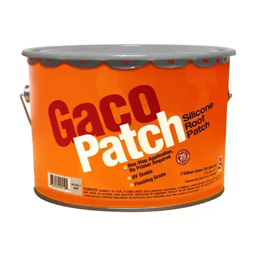 GacoPatch Silicone Roof Patch Gray 2-Gallon