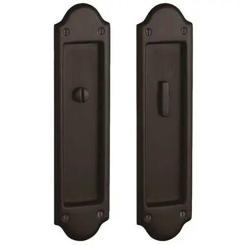 Boulder Privacy Set 2-1/2" Backset Sliding Door Lock Venetian Bronze Finish