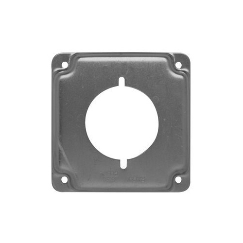 Power Receptacle Steel Cover 2-Gang 1/2" Raised