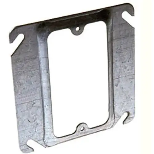 Device Ring Steel 1-Gang Square 1/4" Raised