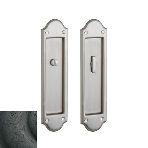 Boulder Privacy Set 2-1/2" Backset Sliding Door Lock Distressed Oil Rubbed Bronze Finish