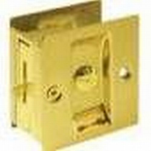 Pocket Door Lock Bright Polished Brass