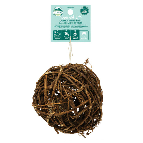 MANNA PRO PRODUCTS LLC 22612673 Curly Vine Ball Toy for Small Pets