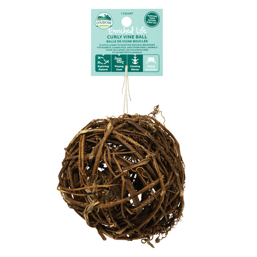 Curly Vine Ball Toy for Small Pets