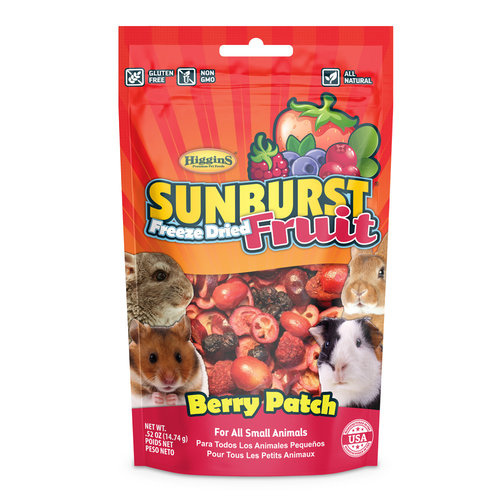 Higgins Premium Pet Foods ST32307 Sunburst Freeze Dried Fruit Berry Patch 0.52-oz