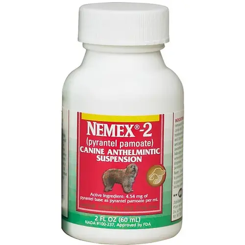 Zoetis Animal Health Group 10000470 Nemex-2 Liquid DeWormer for Dogs 2-oz (60ml)