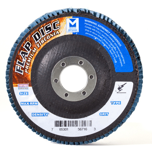 60 GRIT FLAP DISC WHEEL - 5" X 7/8"