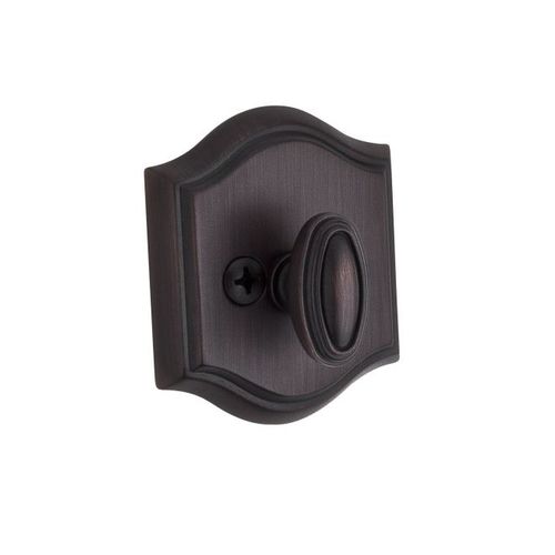 Baldwin Reserve PTTAD112 Patio Traditional Arch Deadbolt with 6AL Latch and Dual Strike Venetian Bronze Finish