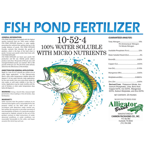 Pond Pro 10-52-4 Fertilizer 25-lbs