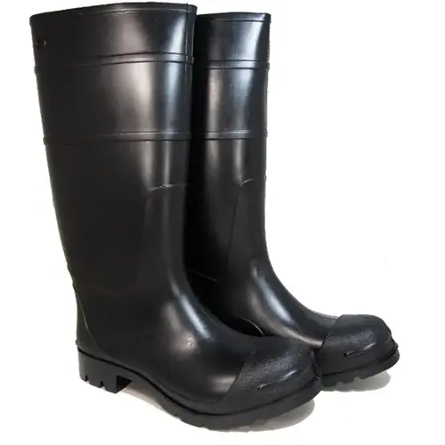 Heartland Footwear Inc 45566-06 Men's 16" PVC Black Boot Size 6 Pair