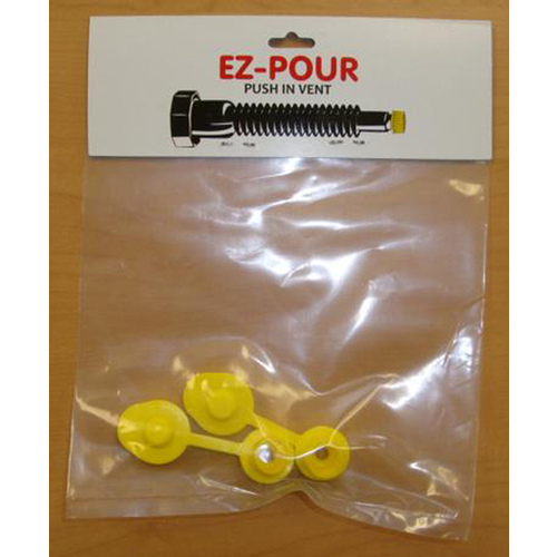 EZ-POUR Push-In Vent Yellow