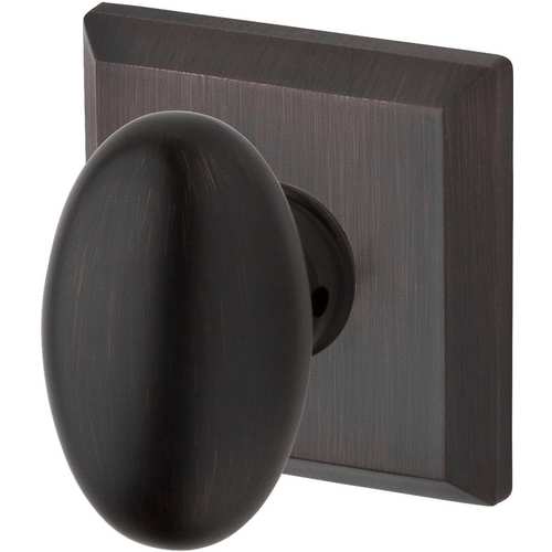 Full Dummy Ellipse Knob and Traditional Square Rose Venetian Bronze Finish