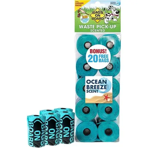 Waste Pick-Up Bags Ocean Breeze Scent