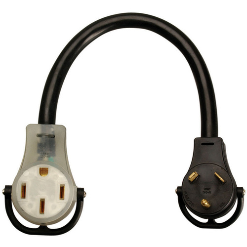 Adapter Extension Cord Set 30 to 50-Amp 10/3 STW 18"