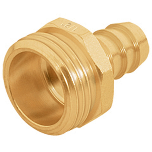 Truper CM-1/2B Male Hose Connector Brass 1/2"