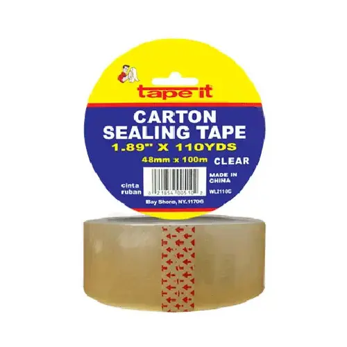 Tape-It, Inc WL2110C-HD Package Sealing Tape Clear 2" x 110YD