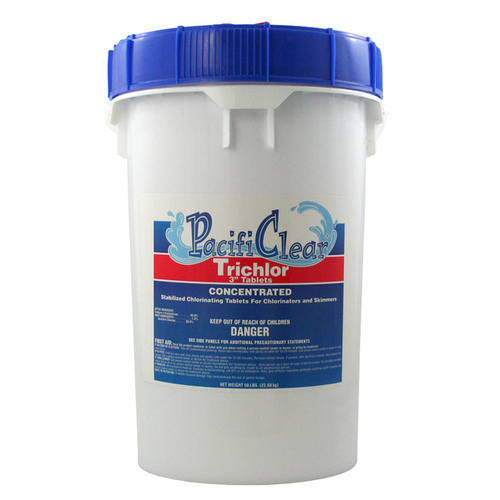 Trichlor Chlorine Sanitizer, 50 oz Pail, Tablet