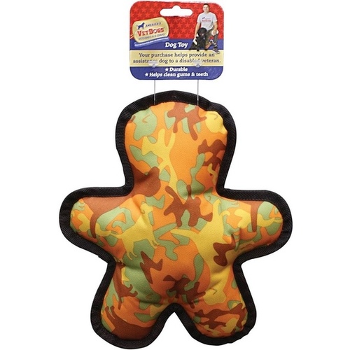 America's Vet Dog Camouflage Man Dog Toy - 10 inches