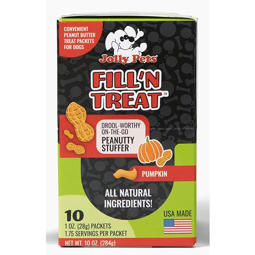 HORSEMENS PRIDE FNT10 Fill'n Treat Pumpkin Peanut Butter Stuffer - 1 ounce Packets