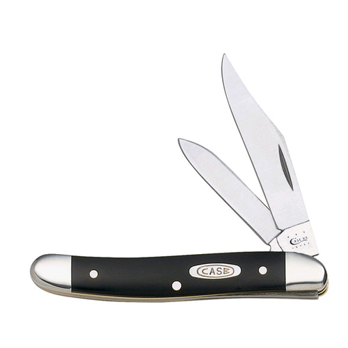 Case 00220 Pocket Knife Medium Jack Black Stainless Steel 3.63"