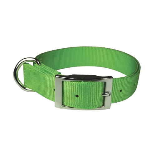 Omnipet 103N-GR12 Leather Brothers Regular One - Ply Nylon Collar 5/8-in. x 12-in.