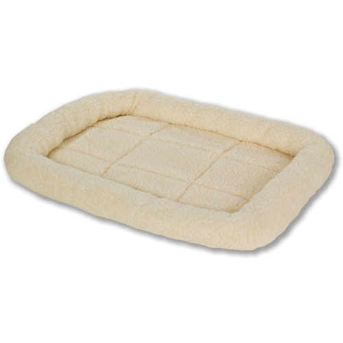 Miller 152259 Fleece Pet Bed Large Cream 35" x 23"