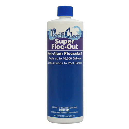 Super Floc Out Pool Chemical, 1 qt Bottle