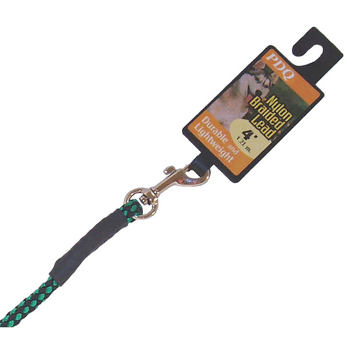 PDQ Braided Lead, 48 in L, Green/Red/Yellow