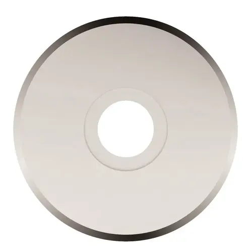 2-5/8" Contemporary Round Single Dummy Rose Lifetime Satin Nickel Finish