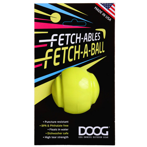 DOOG USA FFB03 Fetchable Ball - Yellow