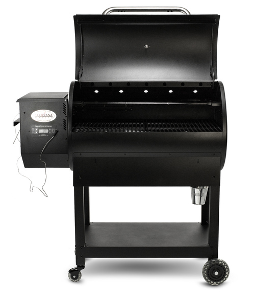 Louisiana Grills 10639 Black Label Wood Pellet Grill, 661 sq-in Primary Cooking Surface, Side Shelf Included: Yes