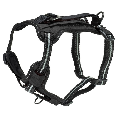 RADIO SYSTEMS PTA00-16848 Walk-Along Outdoor Dog Harness & Zippered Pouch - Large