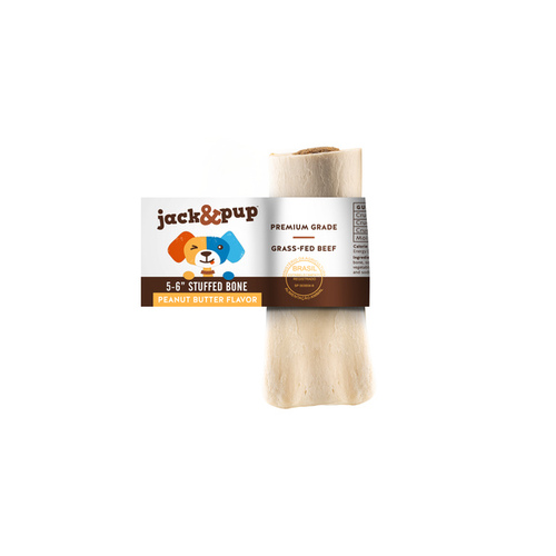 Jack & Pup J6PBB12D Jack & Pup Peanut Butter Flavored Bone