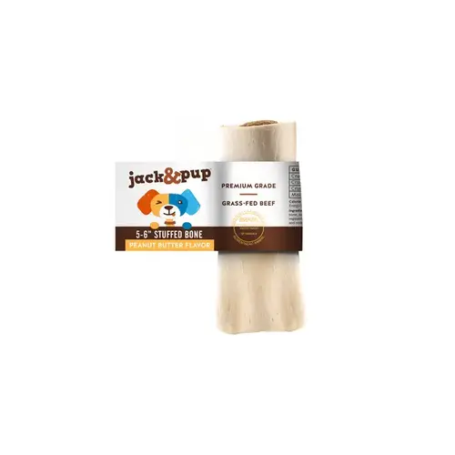 Jack & Pup J6PBB12D Jack & Pup Peanut Butter Flavored Bone